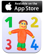 Lernsoftware, Zahlen 1-10, Zählen lernen für Kinder, Lern-App für iPad Tablet